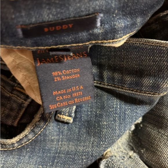 James Jeans womens size 27 Buddy boyfriend‎ distressed - see measurements - Picture 4 of 9